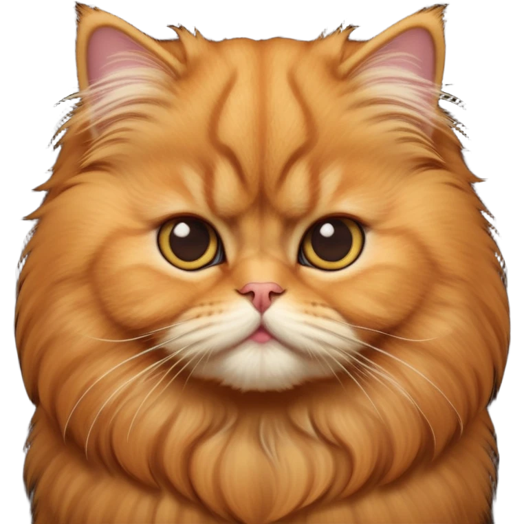 cinematic-adorable-big-eyed-fluffy-solid ginger-persian-cat-portrait-emoji,-head-tilted-playfully-with-a-sweet-expression,-fluffy-solid ginger-fur,-simplified-yet-irresistibly-cute-features-with-large,-expression, solid ginger persian cat emoji