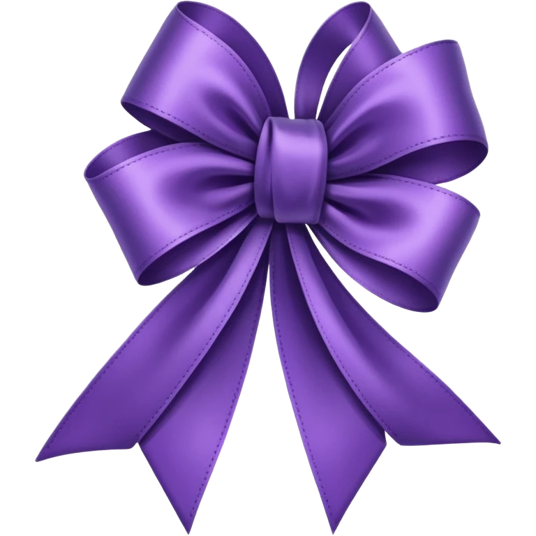 purple ribbon emoji