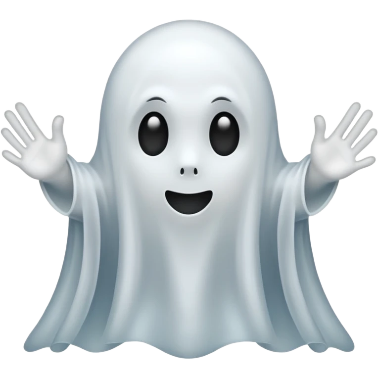 A ghost saying 67 emoji