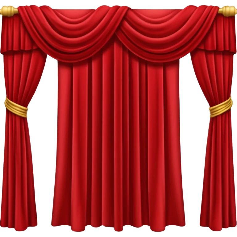 Simple red curtains  emoji