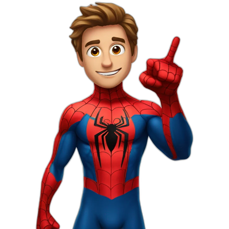 spiderman pointing at spiderman emoji