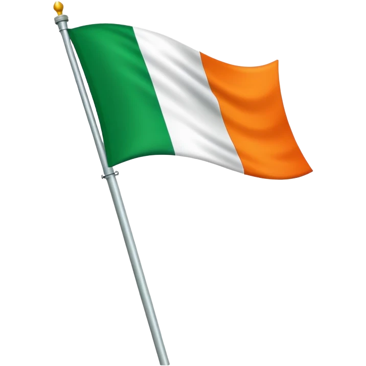 Irish flag on a pole emoji