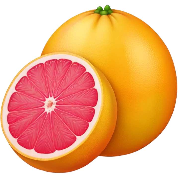 two grapefruits next to each other emoji