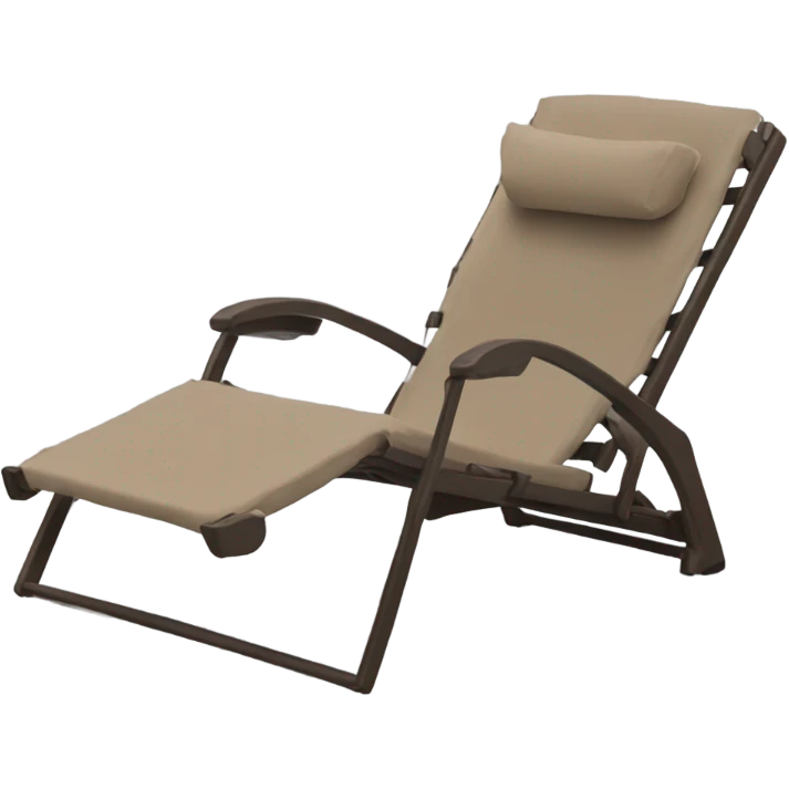 brown beach lounge chair emoji