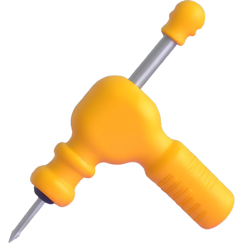 screwdriver, 3D emoji style emoji