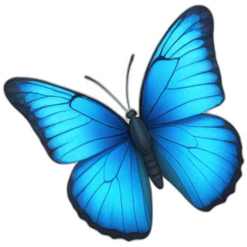 Blue butterfly  emoji