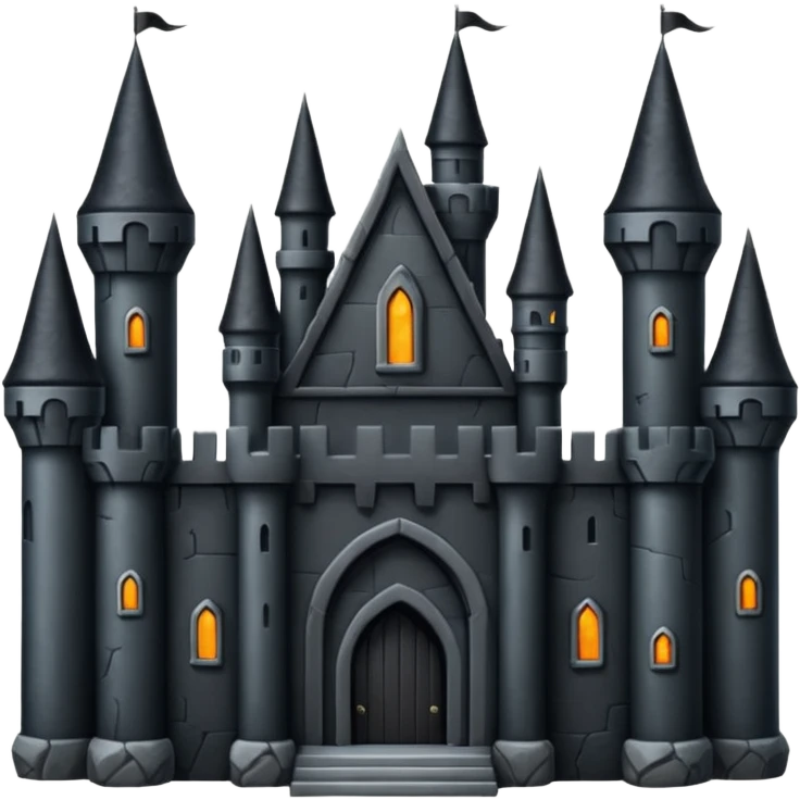 Black castle emoji