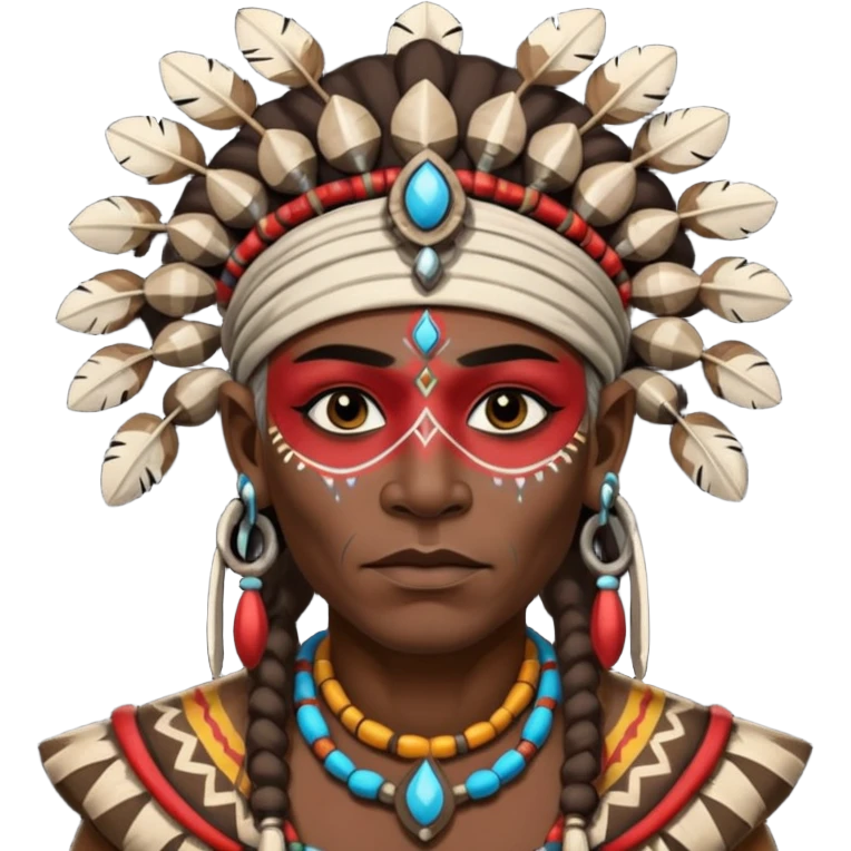 A tribal shaman emoji