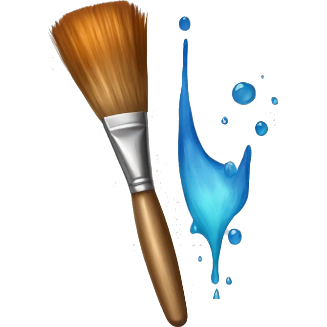 water color painting brush emoji