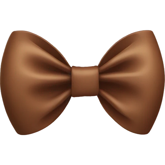 brown bow emoji