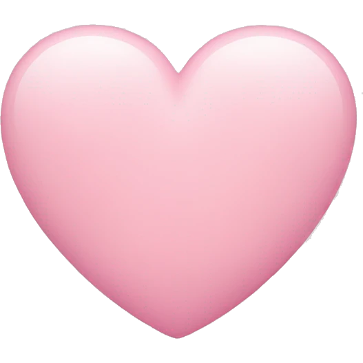Pastel pink heart emoji emoji