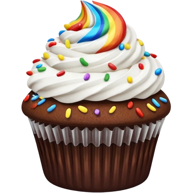 chocolate cupcate emoji