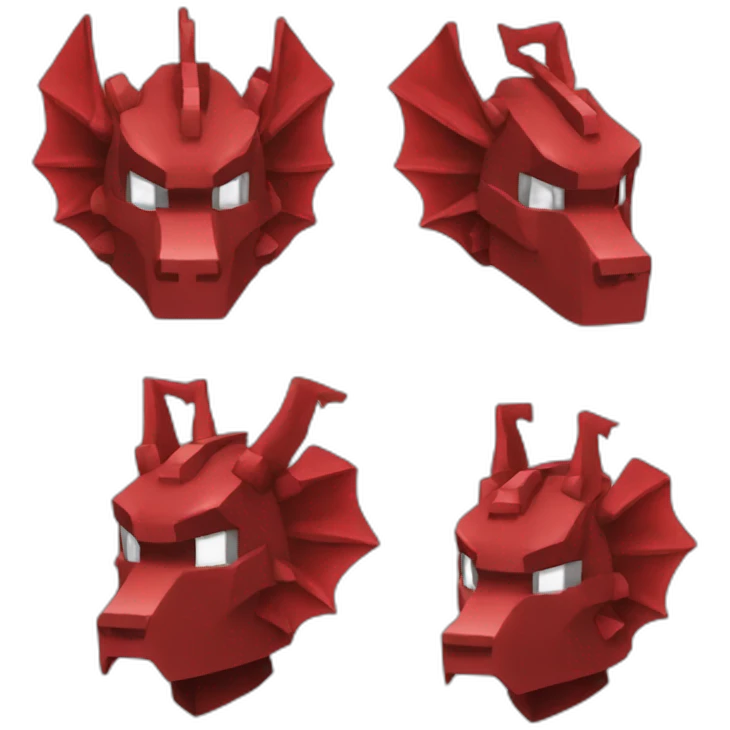 head hat Red dragon Minecraft emoji