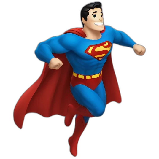 Superman happy emoji