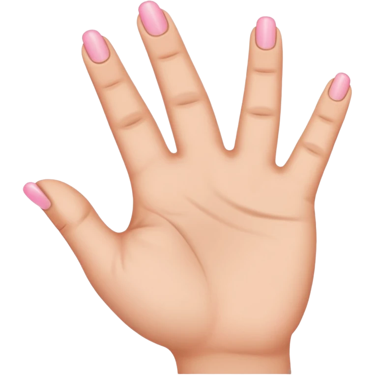 Hand with all fingers down accept the middle and ring finger emoji