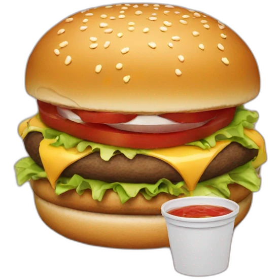 eat a burger emoji