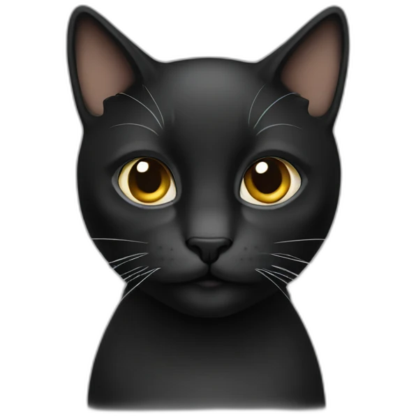 Cat black emoji