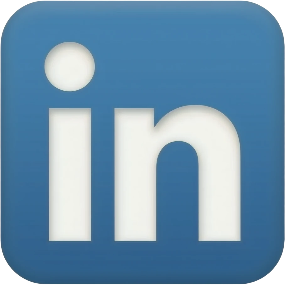 linkedin logo, premium royal deep colour, pixel 8000:8000, png, background transparent. emoji