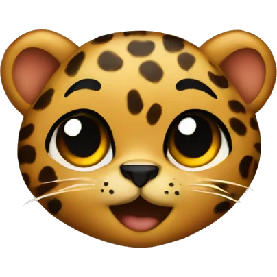 Hear with leopard print emoji