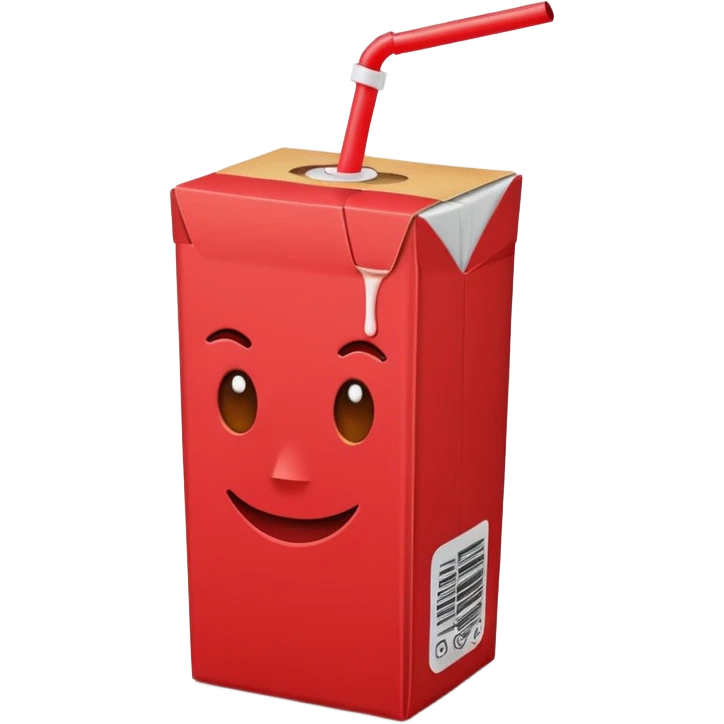 juice box RED emoji