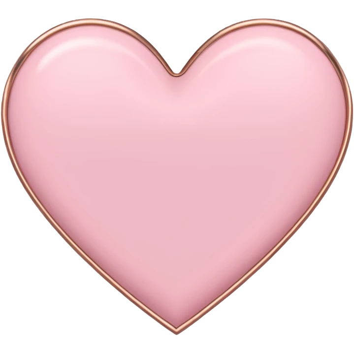 I need a pink and rose gold Heart emoji emoji