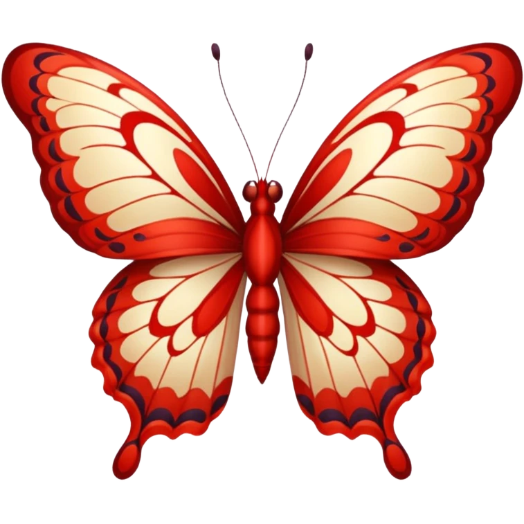 butterfly red emoji