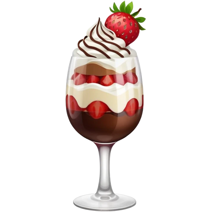 strawberry-chocolate-pafe-Wineglass emoji