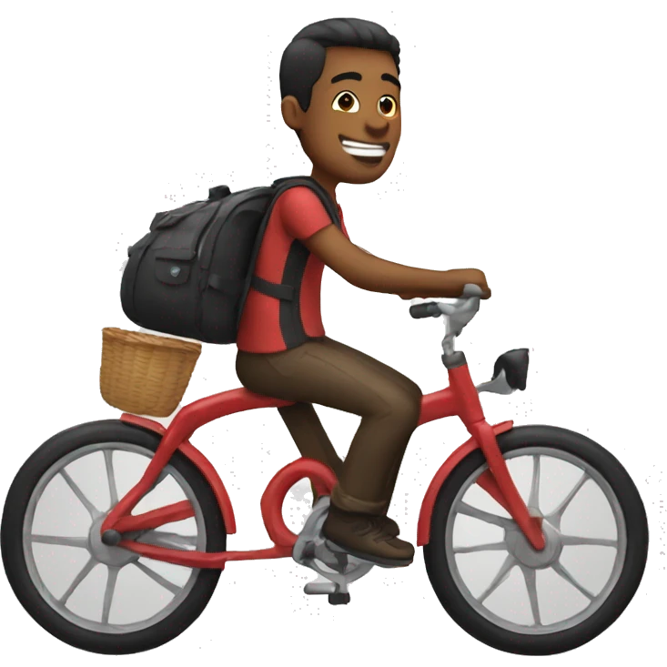 Raymond on a bike emoji