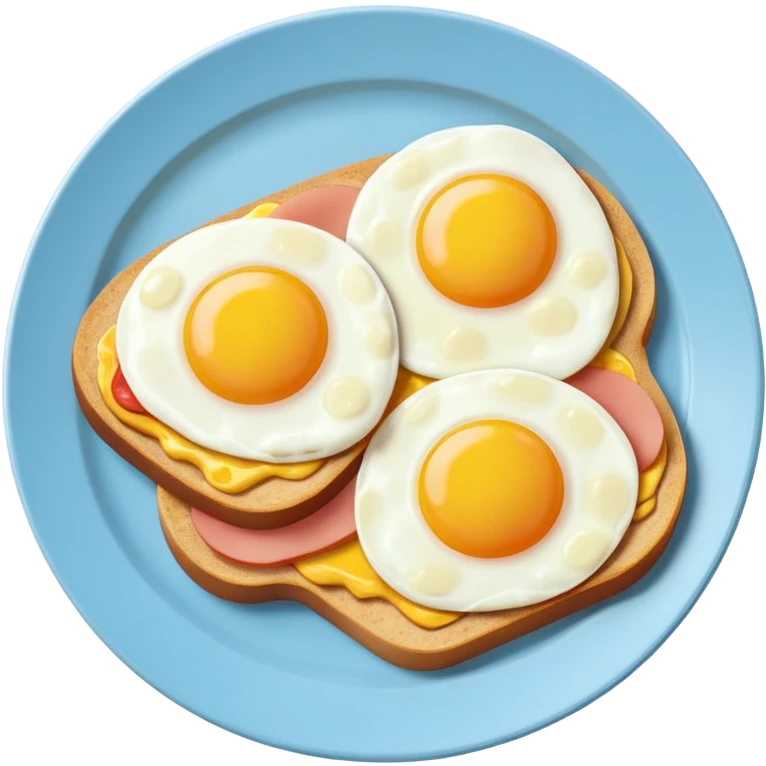 Toki Doki kawaii SPAM and eggs plate emoji