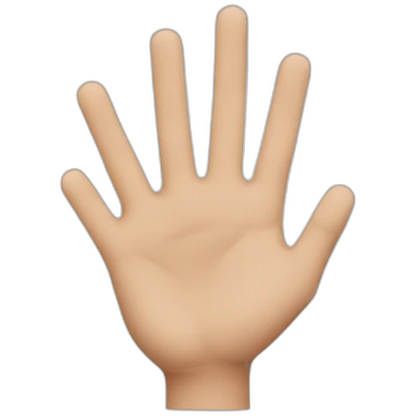 Double v whit hand emoji