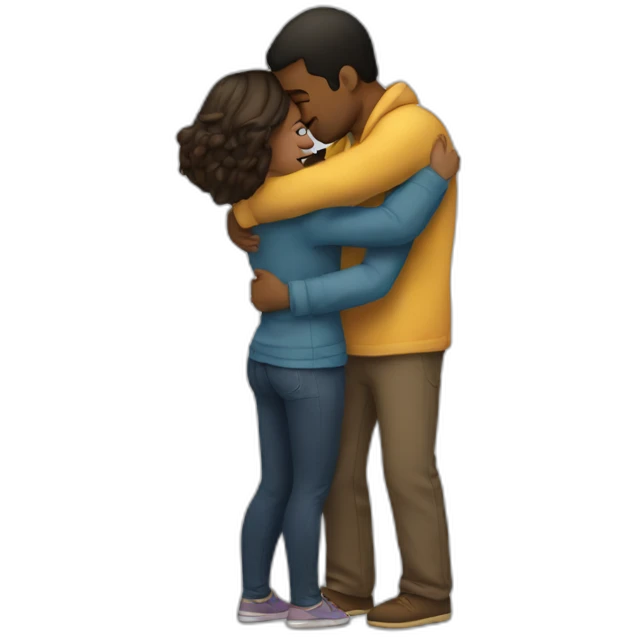 Hug relationship emoji