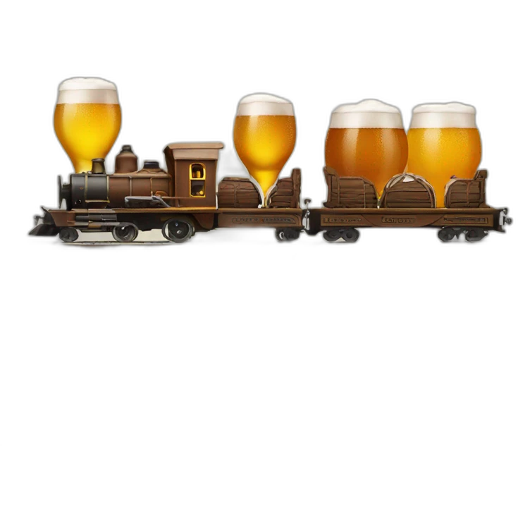 beer train emoji