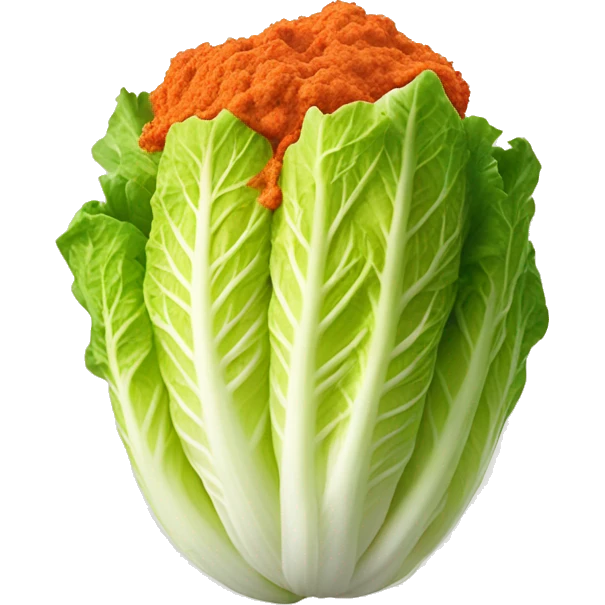 Napa cabbage with Red pepper powder sauce  emoji