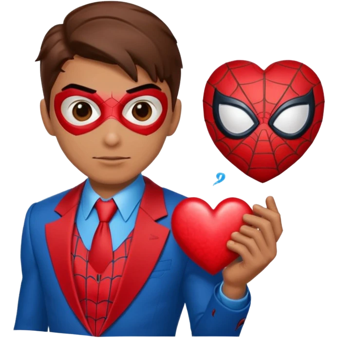 Spiderman heart emoji emoji