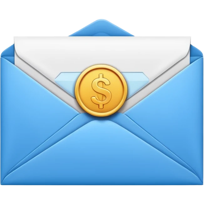 Salary enclosed in an envelope emoji