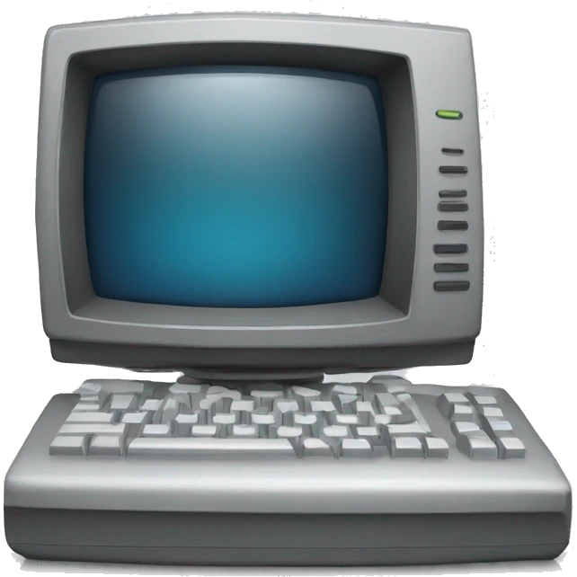 a computer with a game in it emoji
