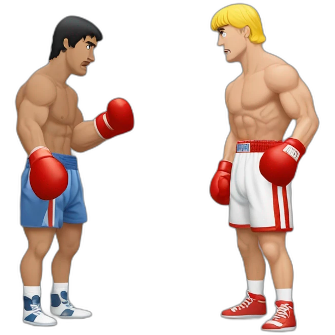Rocky Balboa vs Iván drago emoji