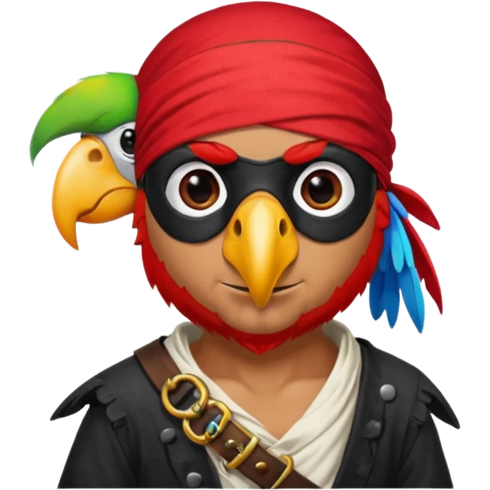 pirate and parrot emoji