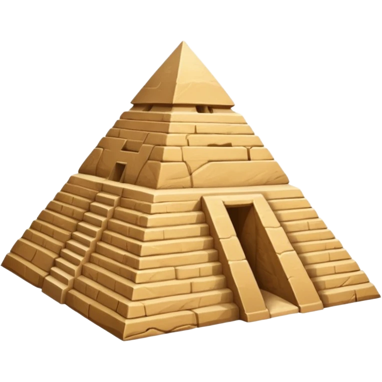 An Egyptian pyramid emoji