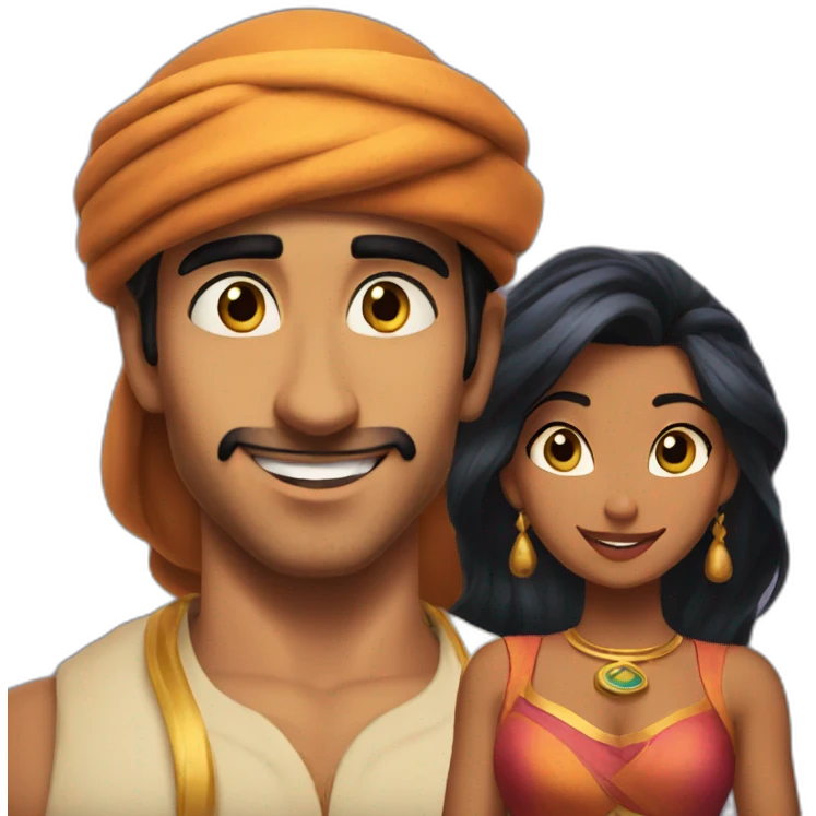Aladdin and yasmine emoji