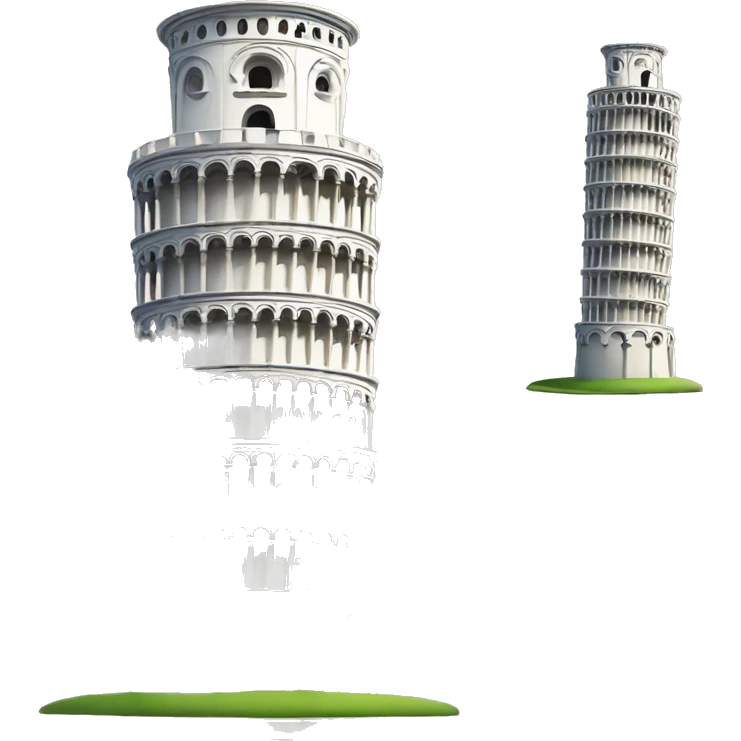 Leaning tower of pisa emoji
