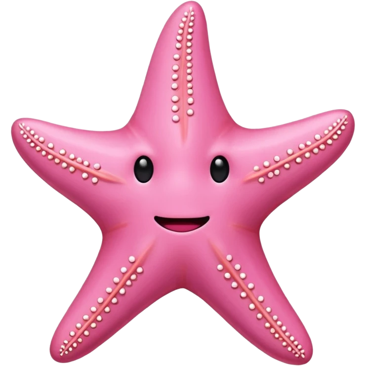  pink starfish with no face emoji