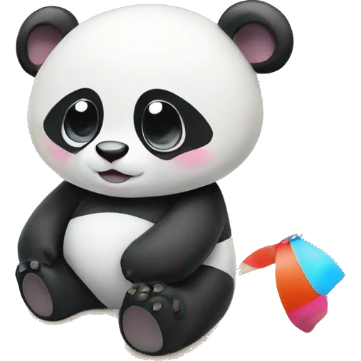 Panda on the beach emoji