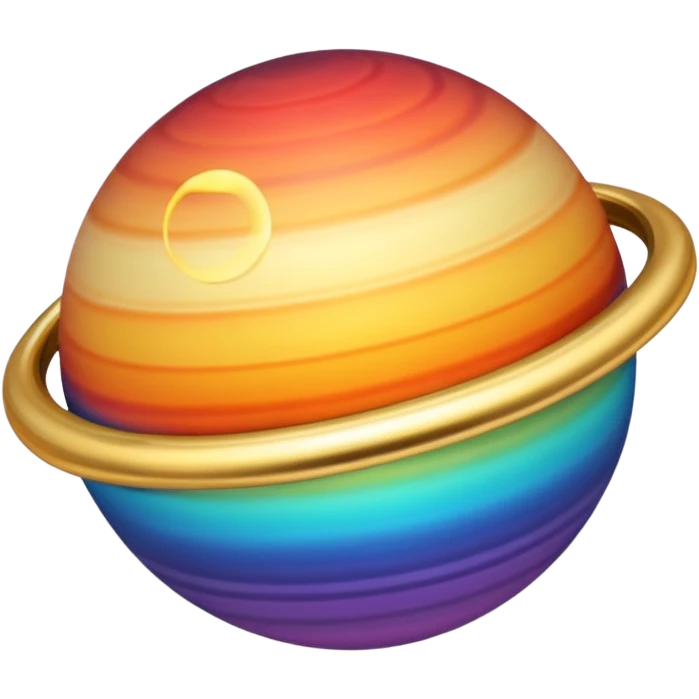 gradient planet planet with ring emoji