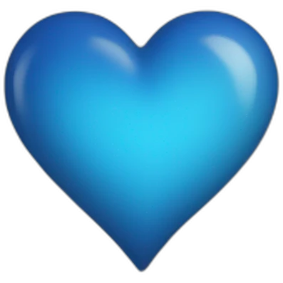 blue heart emoji
