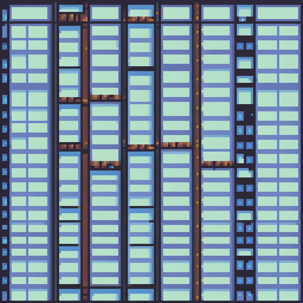 city skyscraper with many windows emoji