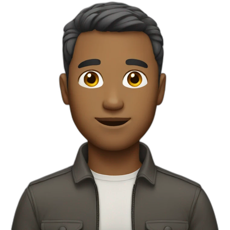 short hair man emoji