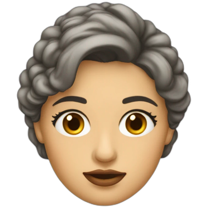 Mujer de la antigua Roma guiña un ojo emoji