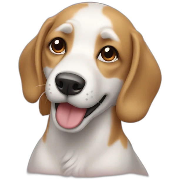 Chien qui chante emoji