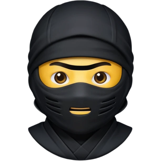 Ninja emoji with MB written on it emoji